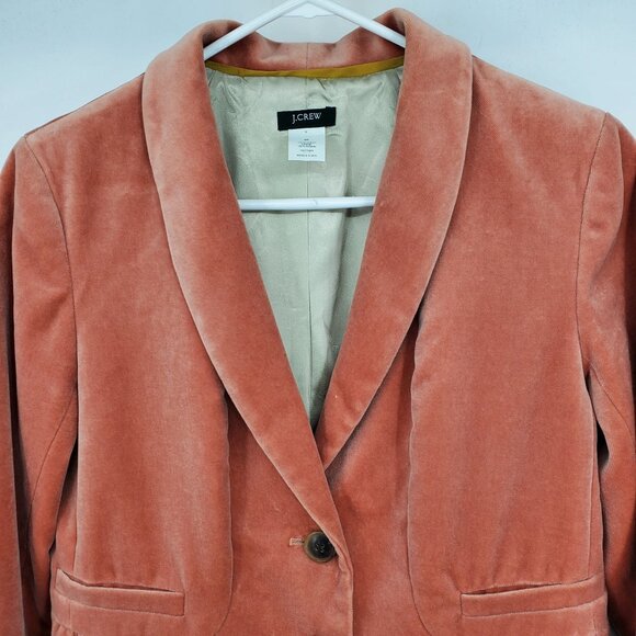 Vintage J. Crew Y2K French Girl Cozy Preppy Academia Soft Girl Cottage Blazer 8P - Picture 5 of 8